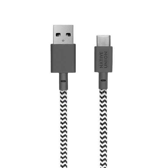 Native Union Belt Cable XL câble USB 3 m USB A USB C Noir, Blanc
