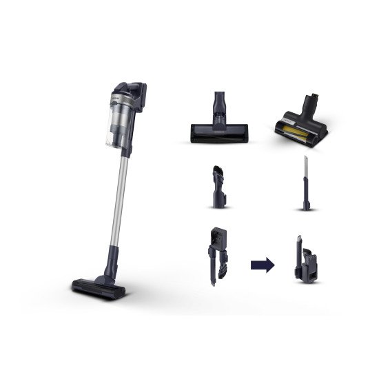 Samsung VS15A60AGR5 Aspirateur balai Batterie Sec Sans sac 0,8 L 410 W Noir, Argent