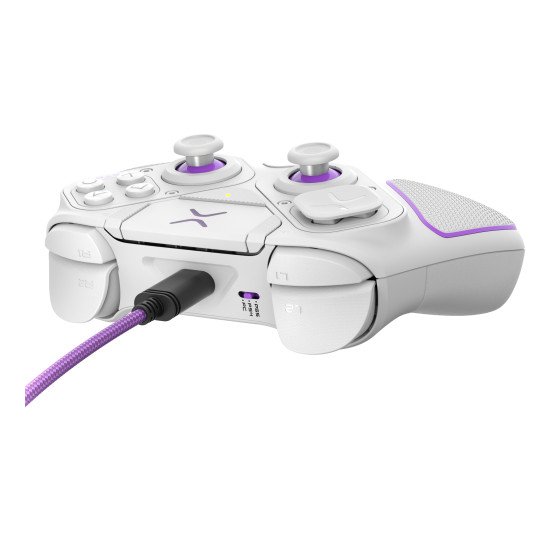 PDP 052-002-WH accessoire de jeux vidéo Violet, Blanc RF/USB Manette de jeu Analogique/Numérique PC, PlayStation 4, PlayStation 5