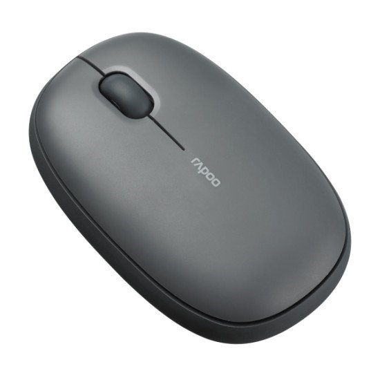 Rapoo M660 Silent grijs draadloze Multi-Mode-Muis souris Ambidextre RF sans fil + Bluetooth Optique 1300 DPI