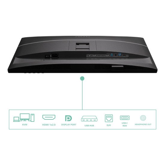 AOC Q27P4CV écran PC 68,6 cm (27") 2560 x 1440 pixels Quad HD LED Noir