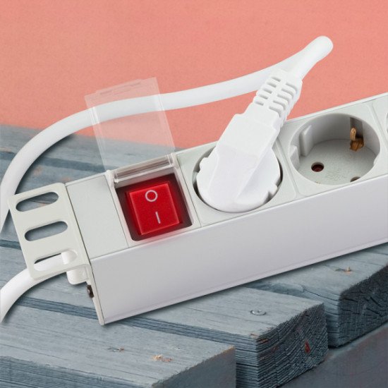 LogiLink PDU9C04 protection surtension Gris clair 9 sortie(s) CA 230 V 2 m