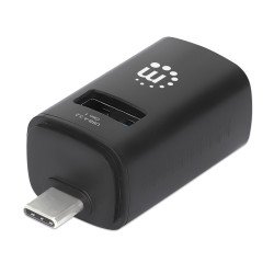 Manhattan Hub USB-C 3 ports ultra compact, 3x USB-A (1x 5 Gbit/s USB 3.0 + 2x 480 Mbit/s USB 2.0), Alimenté par USB (aucune alimentation externe requise)