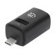 Manhattan Hub USB-C 3 ports ultra compact, 3x USB-A (1x 5 Gbit/s USB 3.0 + 2x 480 Mbit/s USB 2.0), Alimenté par USB (aucune alimentation externe requise)