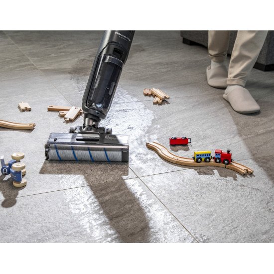 Rowenta X-Clean 4 GZ5035WO aspirateur balai et balai électrique Batterie Sec&humide mousse Sans sac 200 W Gris