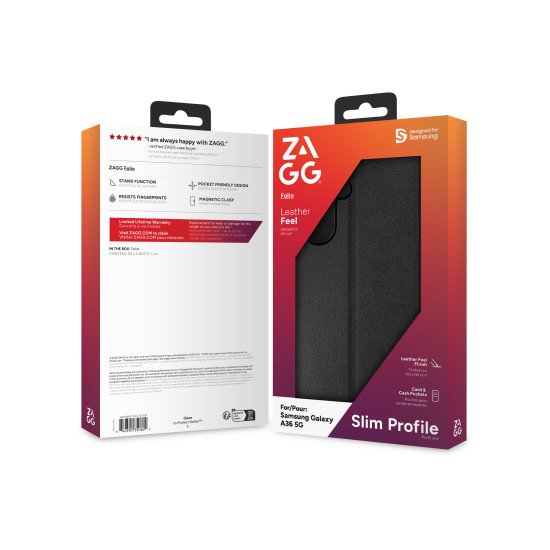 ZAGG Folio coque de protection pour téléphones portables 17 cm (6.7") Noir
