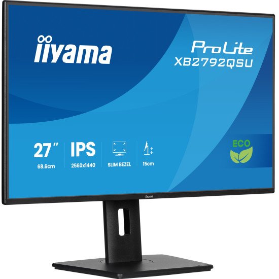 iiyama ProLite XB2792QSU-B1 écran PC 68,6 cm (27") 2560 x 1440 pixels Quad HD Noir