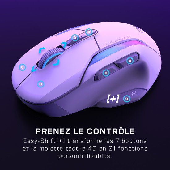 Turtle Beach Kone II Air souris Jouer Droitier RF sans fil + Bluetooth Optique 26000 DPI Turtle Beach Kone II Air souris Jouer Droitier RF sans fil + Bluetooth Optique 26000 DPI