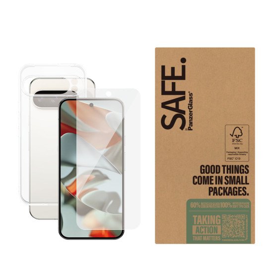 PanzerGlass SAFE. by ® 2-in-1 Bundle Google Pixel 9 Pro XL | Bulk Protection d'écran transparent 50 pièce(s)