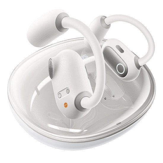 Baseus Eli Sport 1 Casque True Wireless Stereo (TWS) Crochets auriculaires, Open-ear Appels/Musique USB Type-C Bluetooth Blanc