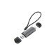 Conceptronic BIAN05G lecteur de carte mémoire USB 3.2 Gen 1 (3.1 Gen 1) Type-A/Type-C Gris