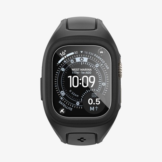 Spigen Liquid Air Pro Boîtier + bracelet Noir Polyuréthane thermoplastique (TPU)