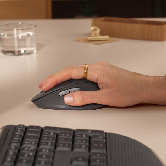 Logitech Signature Comfort Plus M850 L souris Universel Droitier RF sans fil + Bluetooth Optique 4000 DPI