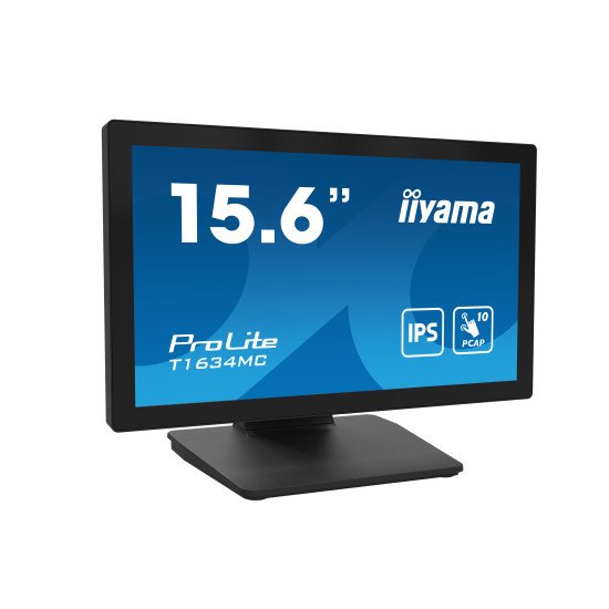 iiyama ProLite T1634MC-B1S écran PC 39,6 cm (15.6") 1920 x 1080 pixels Full HD LED Écran tactile Noir