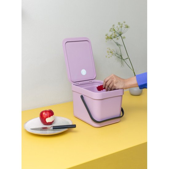 Brabantia Sort & Go 6 L Rectangulaire Plastique recyclé Rose