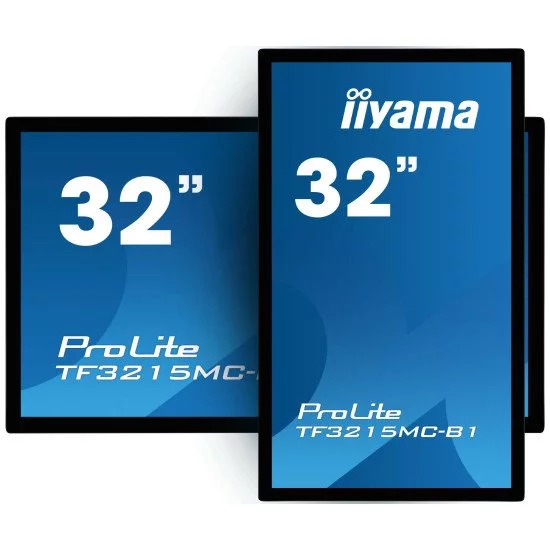 iiyama ProLite TF3215MC-B2 écran PC 80 cm (31.5") 1920 x 1080 pixels Full HD LED Écran tactile Kiosque Noir iiyama ProLite TF3215MC-B2 écran PC 80 cm (31.5") 1920 x 1080 pixels Full HD LED Écran tactile Kiosque Noir