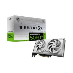MSI VENTUS GEFORCE RTX 5060 TI 16G 2X OC WHITE PLUS carte graphique NVIDIA 16 Go GDDR7 MSI VENTUS GEFORCE RTX 5060 TI 16G 2X OC WHITE PLUS carte graphique NVIDIA 16 Go GDDR7