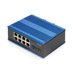 Digitus Commutateur industriel 8 + 2 ports Gigabit Ethernet PoE