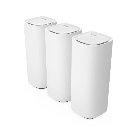 Linksys Velop Pro 7 Tri-bande (2,4 GHz / 5 GHz / 6 GHz) Wi-Fi 7 (802.11be) Blanc 4 Interne Linksys Velop Pro 7 Tri-bande (2,4 GHz / 5 GHz / 6 GHz) Wi-Fi 7 (802.11be) Blanc 4 Interne