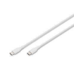 Digitus Câble de connexion USB-C en silicone, 2m, blanc Digitus Câble de connexion USB-C en silicone, 2m, blanc