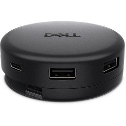 DELL DA326 Avec fil USB 3.2 Gen 1 (3.1 Gen 1) Type-C Noir