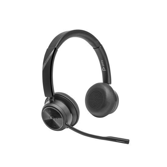 POLY Savi 7420 Casque Sans fil Arceau Bureau/Centre d'appels Bluetooth Noir