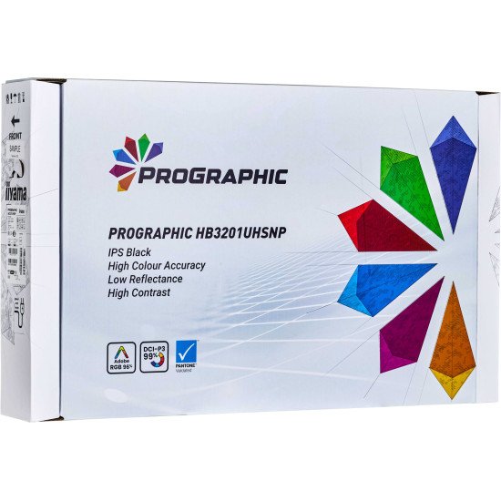 iiyama ProGraphic HB3201UHSNP-B1 écran PC 80 cm (31.5") 3840 x 2160 pixels Noir