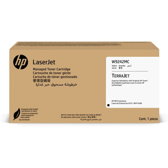 HP LaserJet W9242MC Toner authentique Managed Jaune