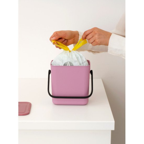 Brabantia Sort & Go 3 L Rectangulaire Plastique recyclé Rose