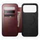 Nomad Modern Leather Folio coque de protection pour téléphones portables 16 cm (6.3") Housse Bourgogne
