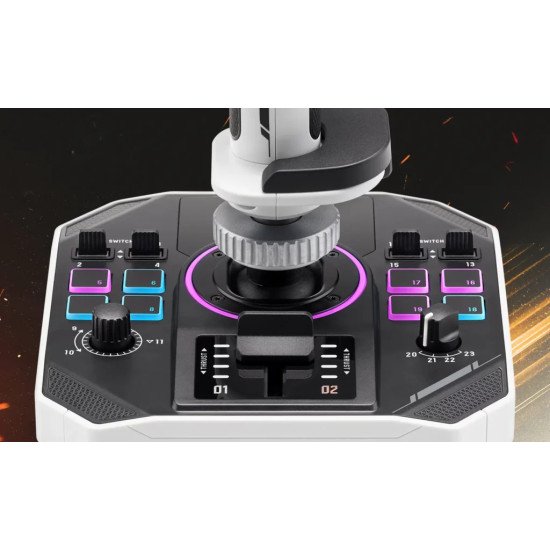 Thrustmaster Sol-R 2 HOSAS Space Sim Duo Noir, Blanc USB Manche à air Analogique/Numérique PC