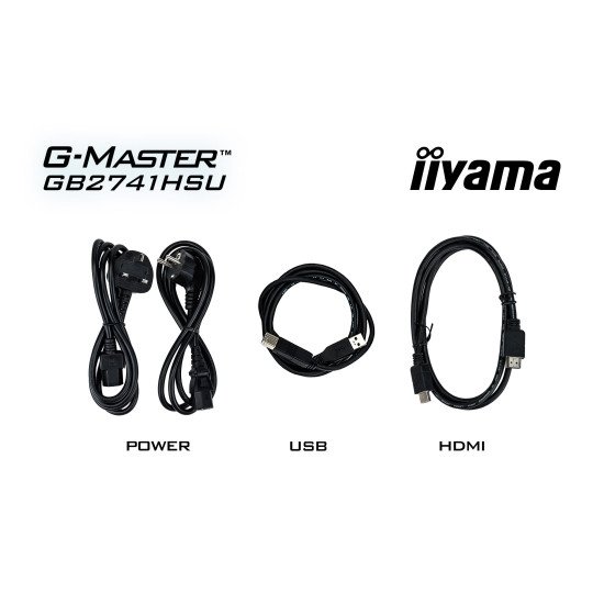 iiyama G-MASTER GB2741HSU-B1 écran PC 68,6 cm (27") 1920 x 1080 pixels Full HD Noir iiyama G-MASTER GB2741HSU-B1 écran PC 68,6 cm (27") 1920 x 1080 pixels Full HD Noir