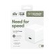 PanzerGlass empower™ by ® Turbo 30W Charger Single USB-C | UK Plug | Silver White Blanc