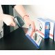 Manhattan Scanner de codes-barres LED 2D longue portée, USB, profondeur de lecture 450 mm, luminosité ambiante max. 100 000 lux, compatible codes 1D et 2D, câble RJ45 vers USB-A 1,8 m, noir, garantie 3 ans