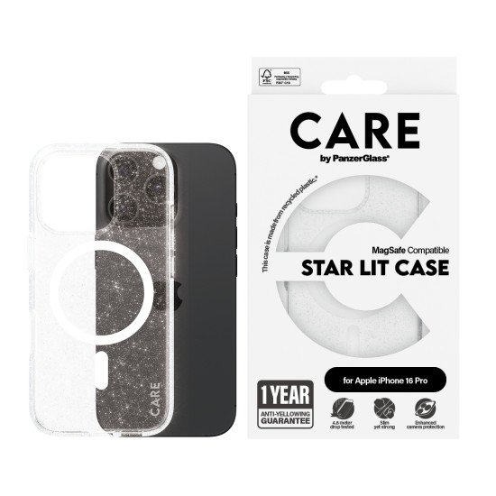PanzerGlass CARE by PG White MagS iPhone16 6.3 Pro coque de protection pour téléphones portables Housse Transparent PanzerGlass CARE by PG White MagS iPhone16 6.3 Pro coque de protection pour téléphones portables Housse Transparent