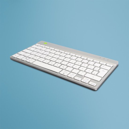 R-Go Tools Compact Break RGOCODEWDWH clavier USB QWERTZ Allemand Blanc