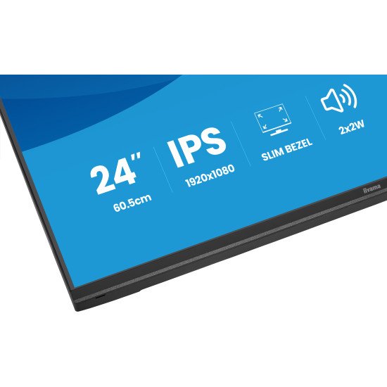 iiyama ProLite X2497HSU-B1 écran PC 60,5 cm (23.8") 1920 x 1080 pixels Full HD LED Noir