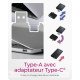 ICY BOX Lecteur de cartes 2 en 1 via interface USB Type-A & USB Type-C