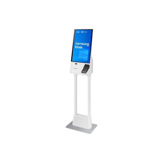 Samsung KM24C-C En forme de kiosk 61 cm (24") LED 250 cd/m² Full HD Blanc Écran tactile Intégré dans le processeur Windows 10 IoT Enterprise 16/7