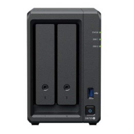 Synology DP320 serveur de stockage NAS Bureau R1600 8 Go 16 To Noir