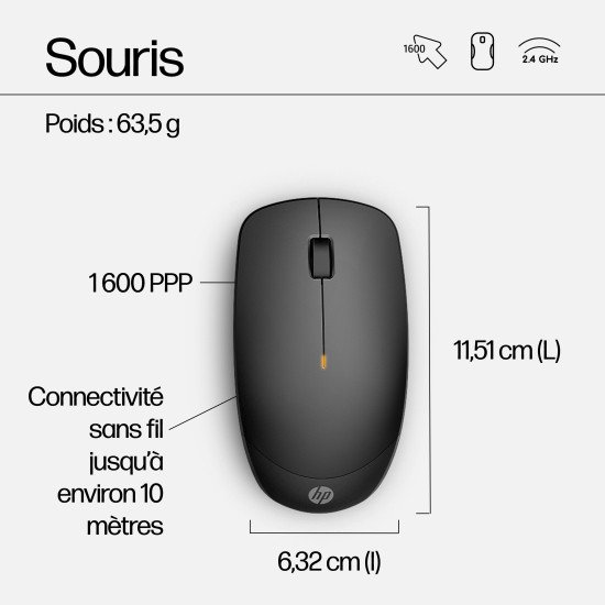 HP Ensemble clavier et souris sans fil 230