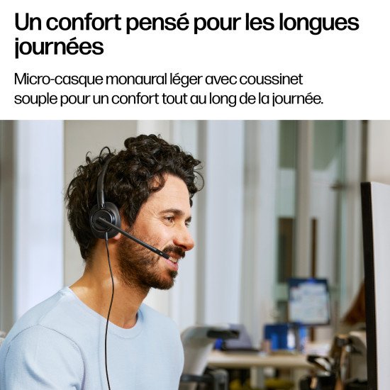 HP Poly Micro-casque filaire USB monaural Mission 415
