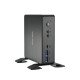 Shuttle XPC Nano PC NC40U, Intel Celeron 7305U, 1x HDMI, 1x DP,1xUSB-C/DP, 6x USB3.2, 1x 2.5" bay, 2x M.2, 1x LAN, RAID, fonctionnement permanent 24/7, attaches VESA