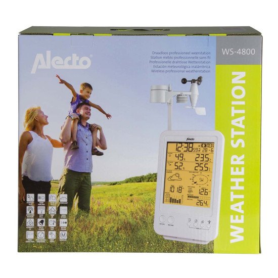 Alecto WS-4800 station météo numérique Blanc LCD Batterie