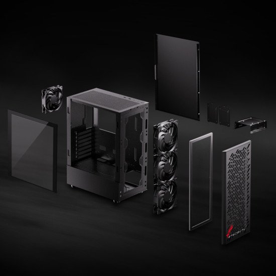 XPG VALOR AIR Midi Tower Noir XPG VALOR AIR Midi Tower Noir