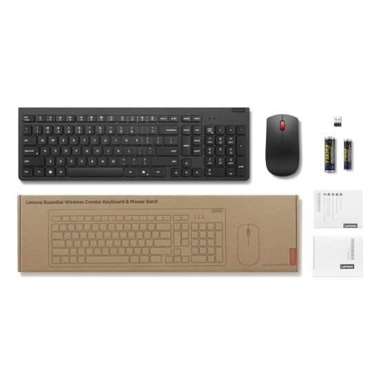 Lenovo 4X31R64491 clavier Souris incluse Bureau RF sans fil Noir Lenovo 4X31R64491 clavier Souris incluse Bureau RF sans fil Noir