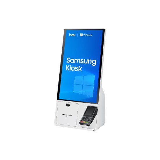 Samsung KM24C-C En forme de kiosk 61 cm (24") LED 250 cd/m² Full HD Blanc Écran tactile Intégré dans le processeur Windows 10 IoT Enterprise 16/7