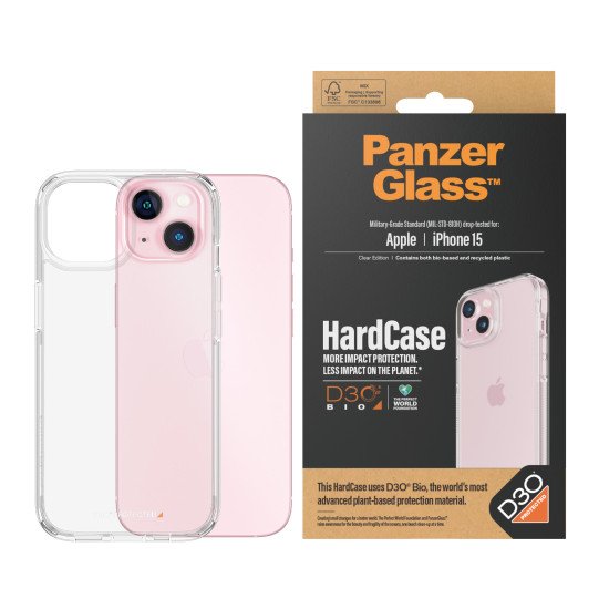 PanzerGlass HardCase with D3O iPhone 2023 6.1 coque de protection pour téléphones portables Housse Transparent