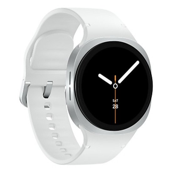 Samsung Galaxy Watch 8 3,3 cm (1.3") AMOLED 40 mm Numérique 438 x 438 pixels Écran tactile Argent Wifi GPS (satellite)