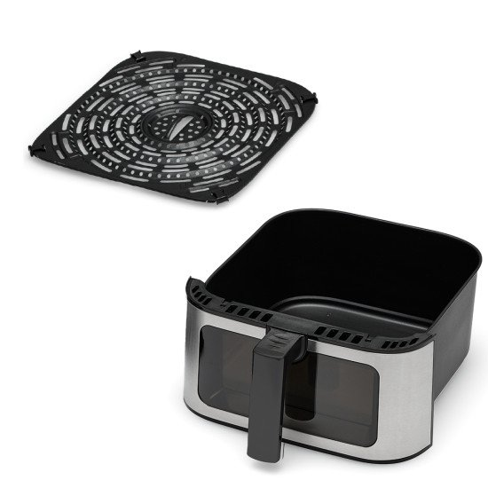 Solis Air Fry & Dry XL Unique 7,5 L Autonome 1870 W Friteuse d'air chaud Noir, Argent